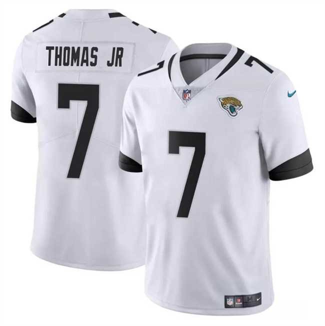 Men & Women & Youth Jacksonville Jaguars #7 Brian Thomas Jr White 2024 Draft Vapor Untouchable Limited Stitched Jersey